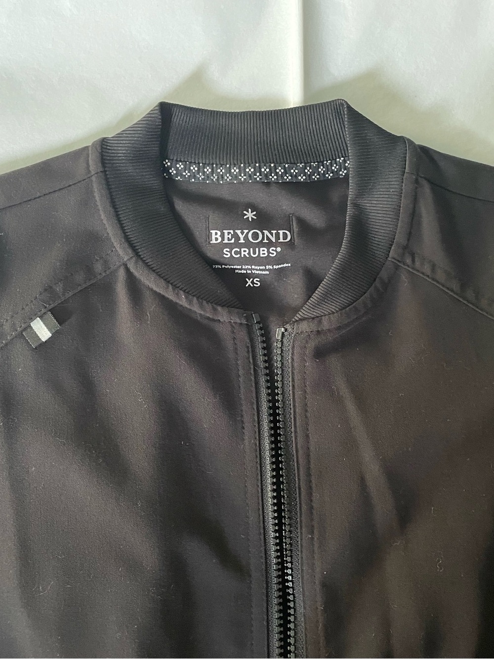 Beyond Scrubs Black Bomber Jacket - Professional Scrub Jacket, sold as set - Picture 2 of 9